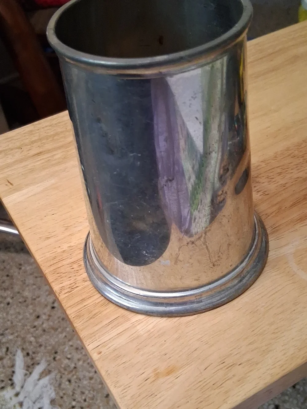 Vintage English Pewter Tankard
